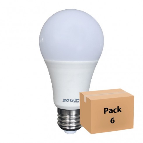 Lampadina LED A60 15W E27 pack 6 pezzi