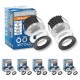 Mini spot tondo da incasso 3W 220VAC IP54 30° 10 pz