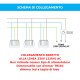 Mini spot tondo da incasso 3W 220VAC IP54 30° 10 pz